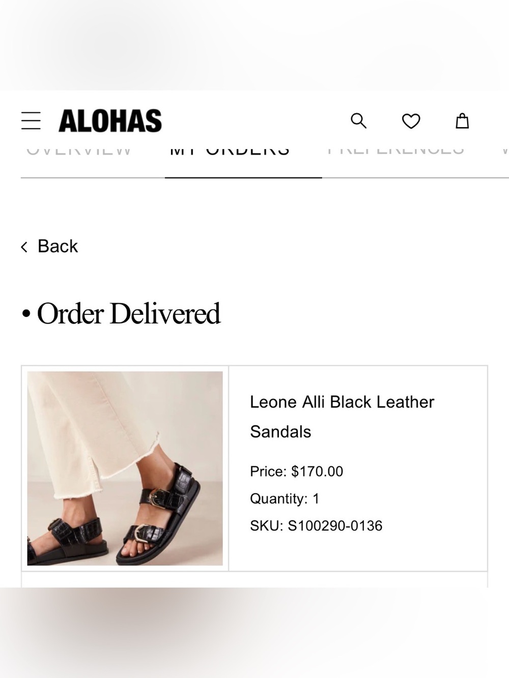 ALOHAS Leone Alli Black Double Buckle Croc-Embossed Sandals with Gold Buckles